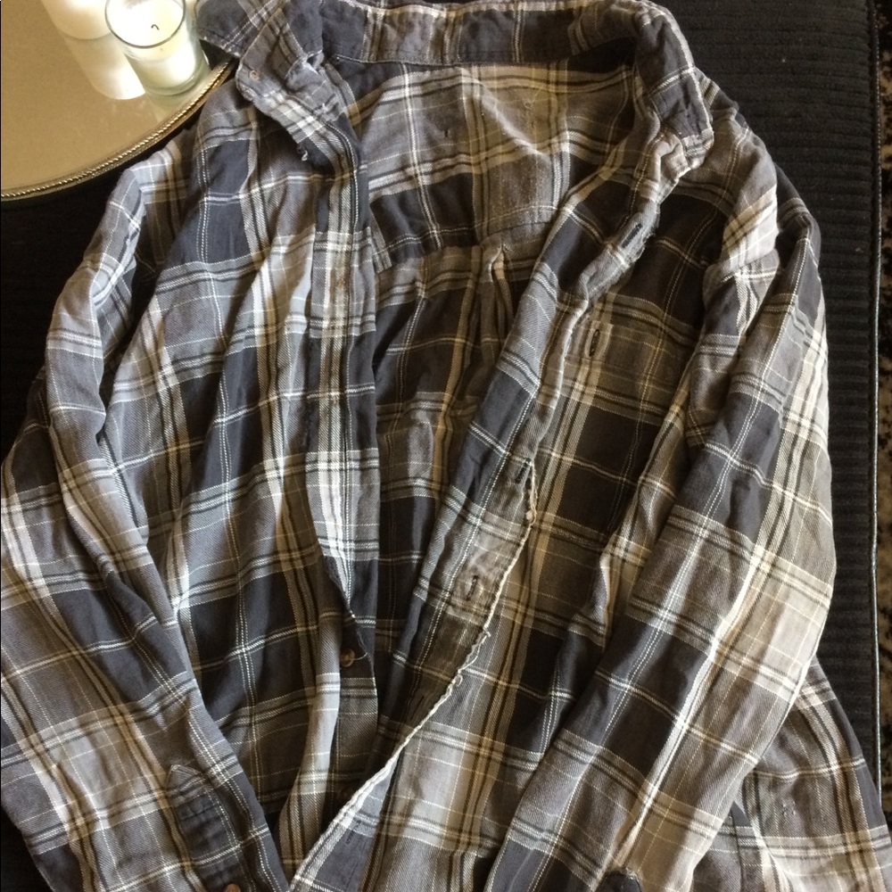 Grey flannel shirt - MENS size M/ L